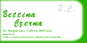 bettina czerna business card